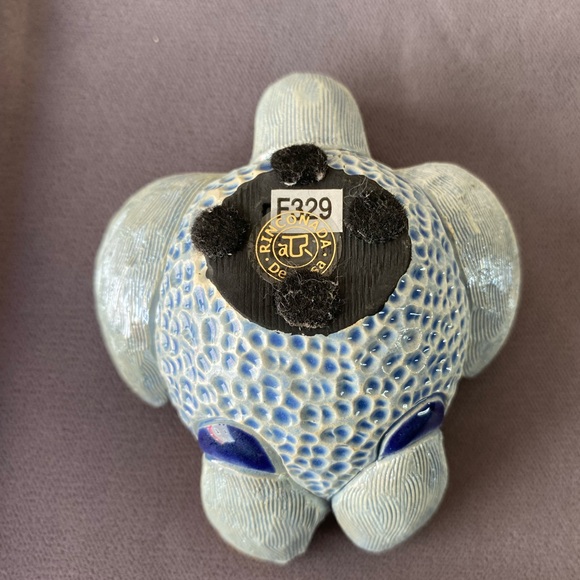 De Rosa Rinconada Adult Carey Sea Turtle #F129 Ceramic Figurine Gold Accents - Picture 7 of 7